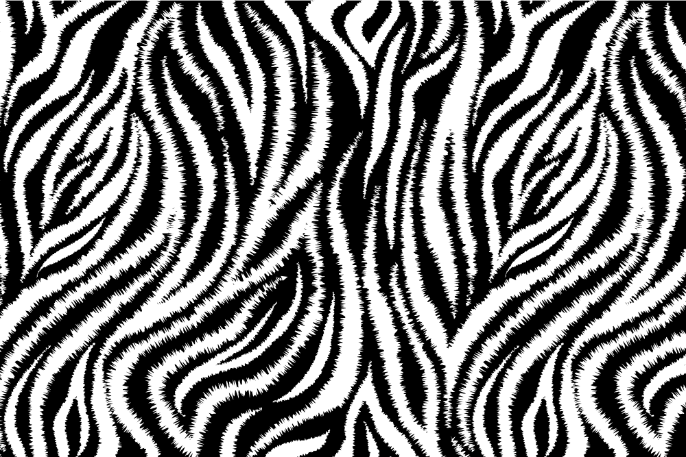 Tischset textur im zebra muster - TenStickers