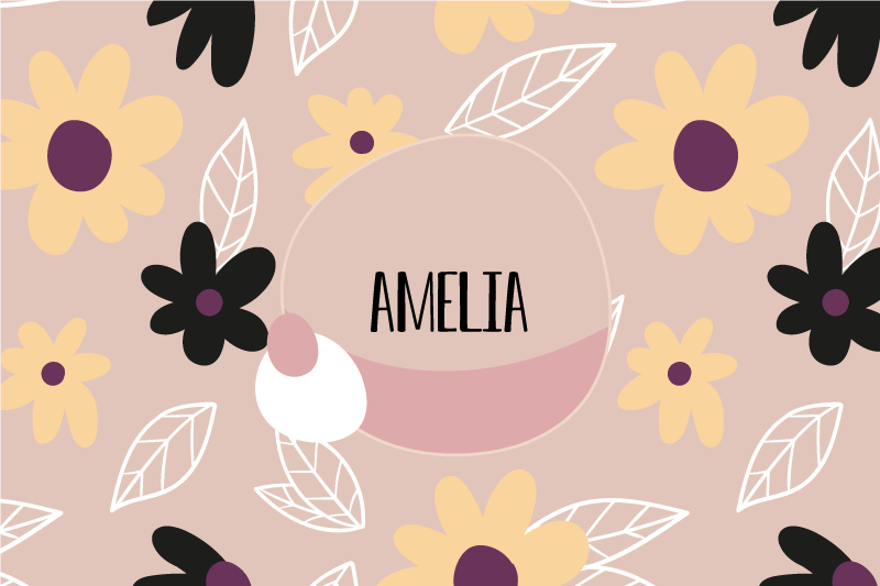 Tischset kinder mit individuellem pflanzenmotiv - TenStickers