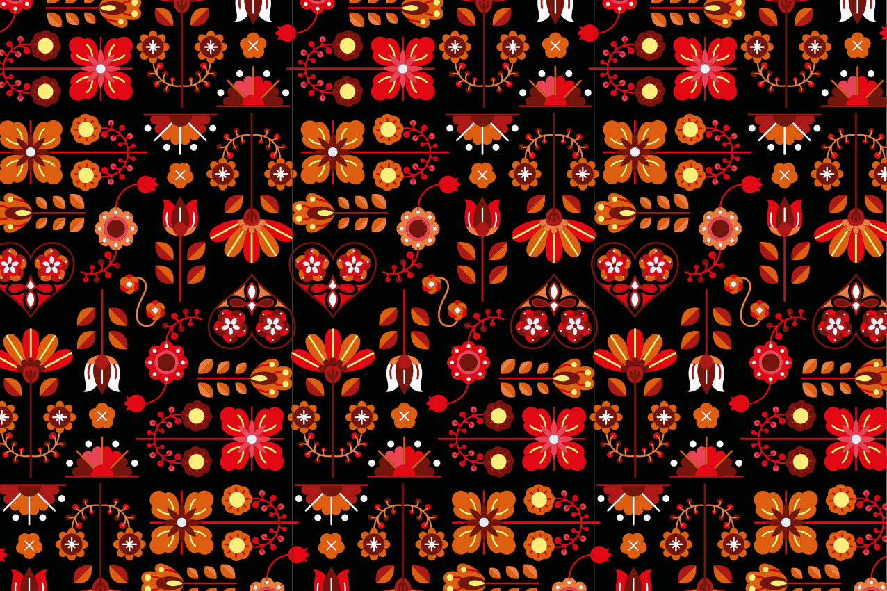 Tischsets originell mit lebendiger pflanzenkomposition - TenStickers