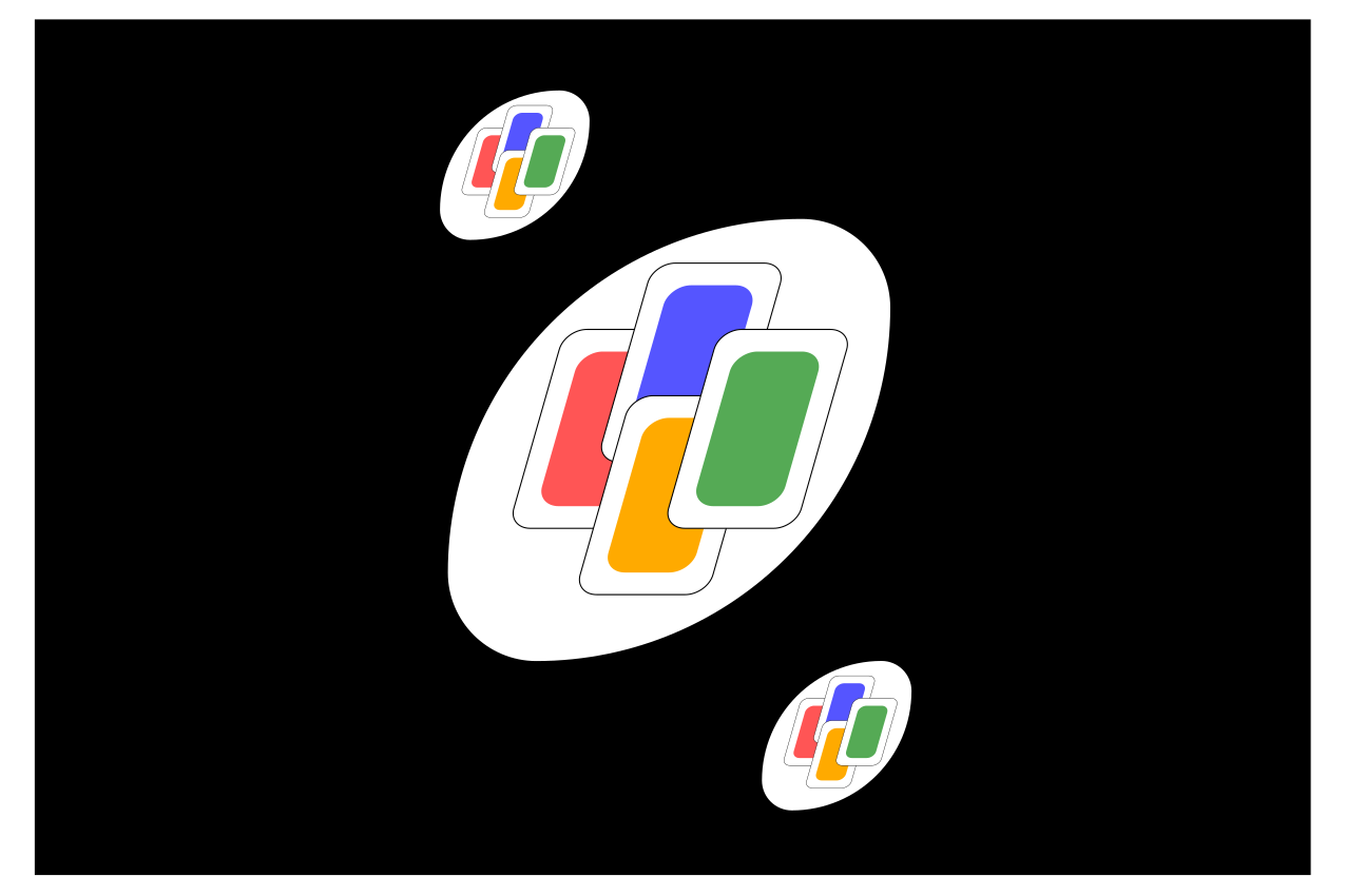 Tischsets originell mit lebhaften geometrischen figuren - TenStickers