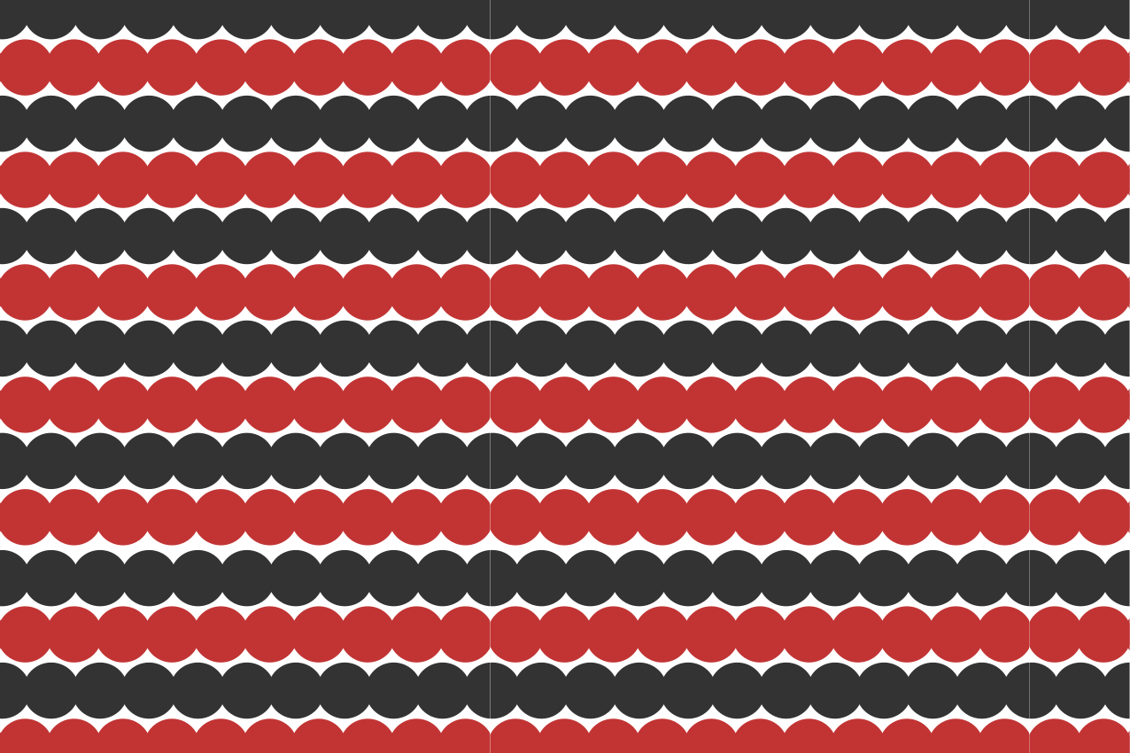 Tischset modern mit geschichtetem kreismuster - TenStickers