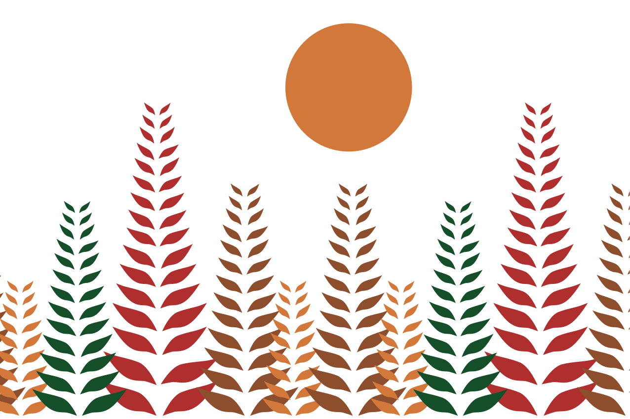 Tischset modern mit stilvollem blattmotiv - TenStickers