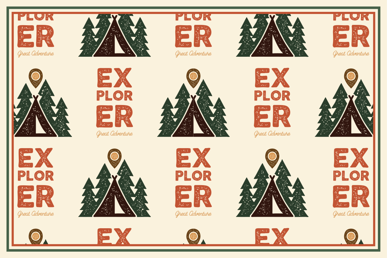 Tischsets originell im entdecker abenteuer design - TenStickers