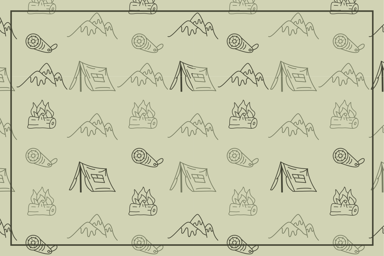 Tischsets originell für camping abenteuer zubehör - TenStickers