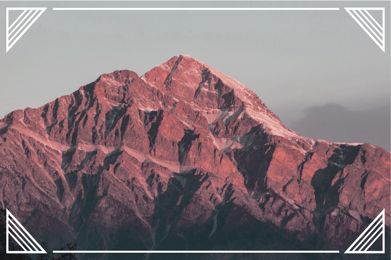 Tischset modern berglandschaft ruhe - TenStickers