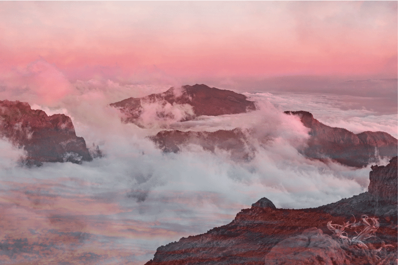 Tischset modern mit berglandschafts-motiv - TenStickers