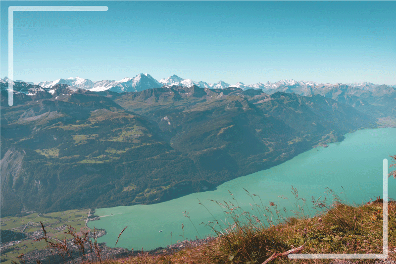 Tischsets originell schneebedeckte berge - TenStickers