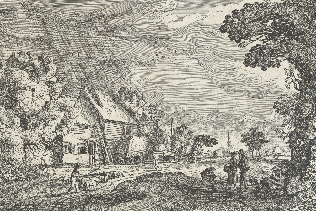 Tischsets originell mit vintage landschaftsszene - TenStickers