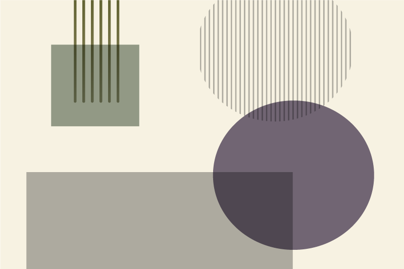 Tischset modern mit geometrischem muster - TenStickers