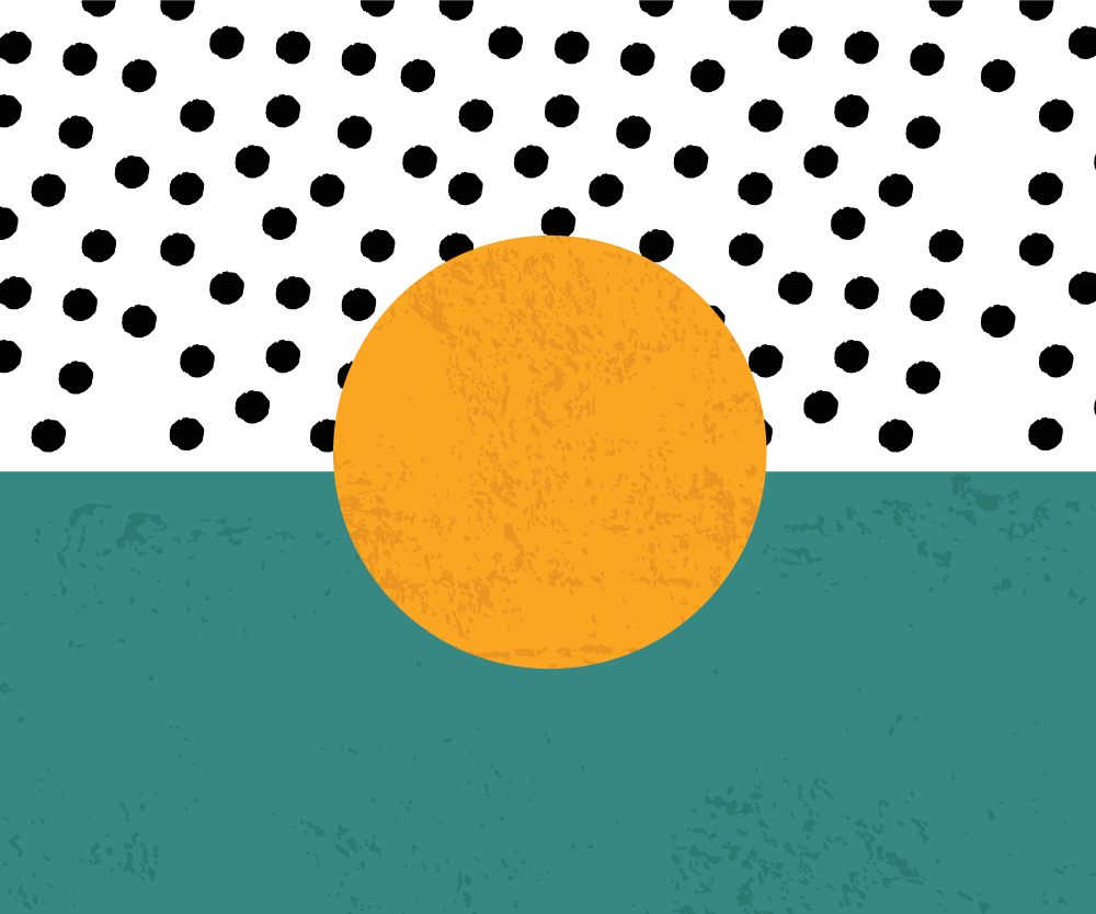 Tischset modern mit kräftigem punktenmuster - TenStickers