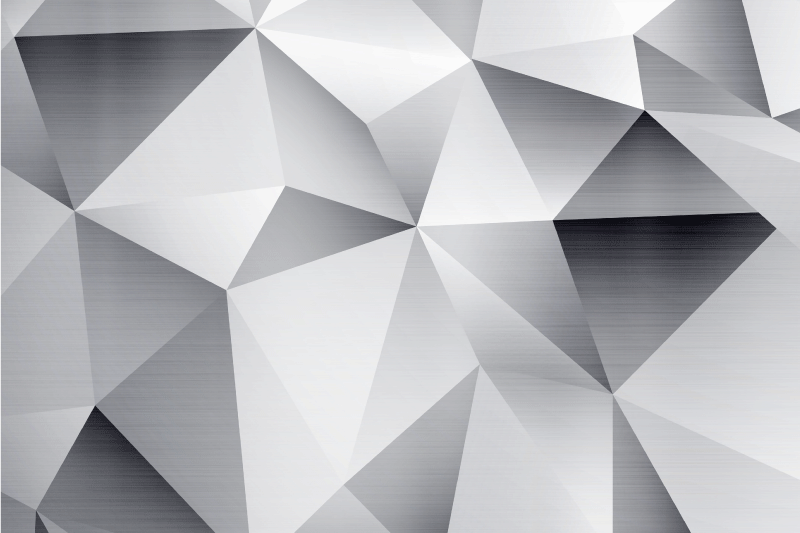 Tischset modern mit geometrischem metallic-muster - TenStickers