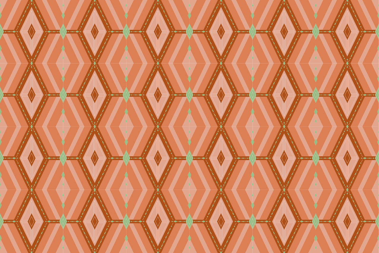 Tischset textur mit geometrischem sechseckmuster - TenStickers