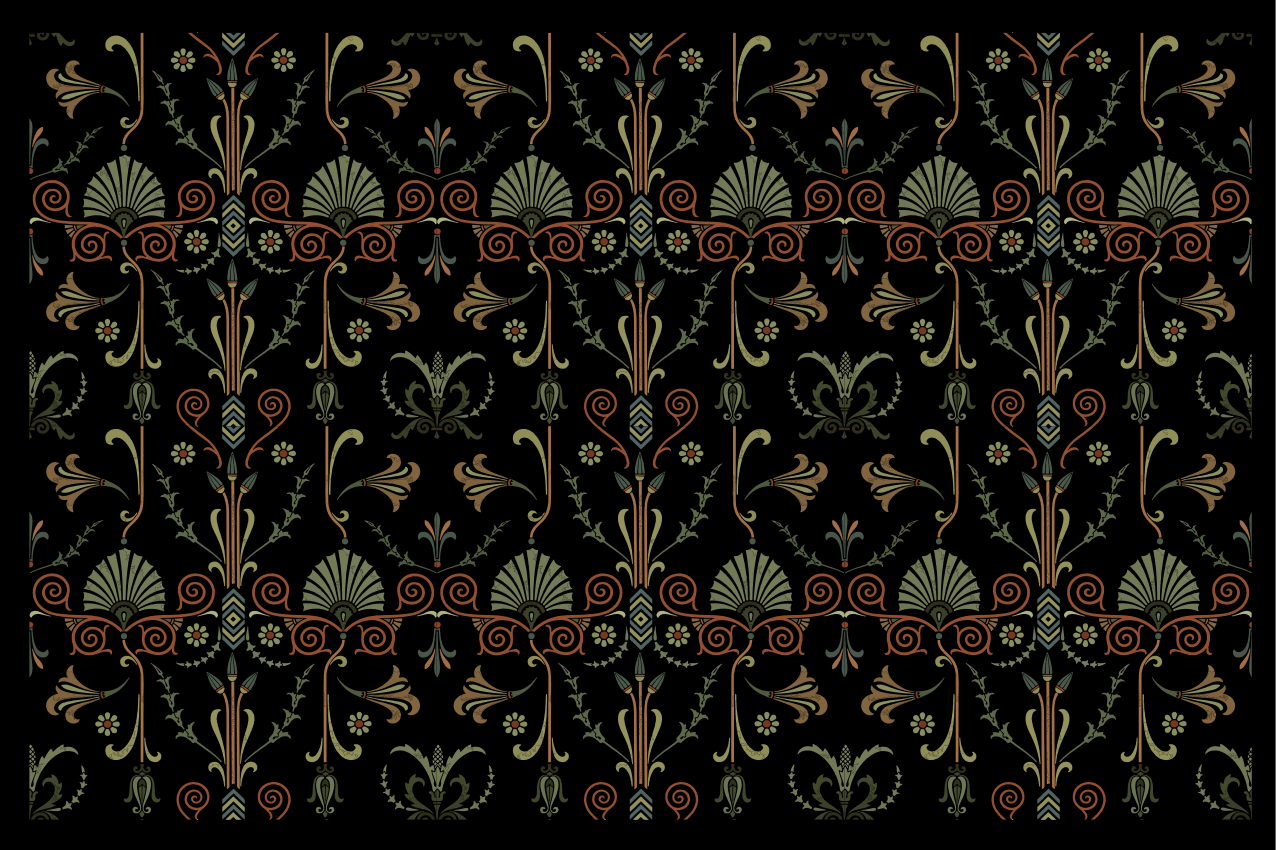 Tischset textur mit floraler struktur - TenStickers