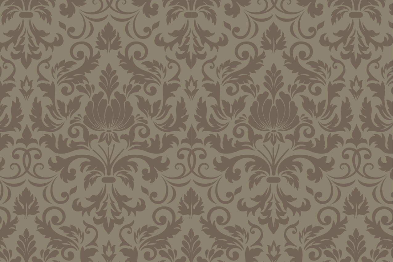 Tischset textur mit filigranem botanikkonzept - TenStickers