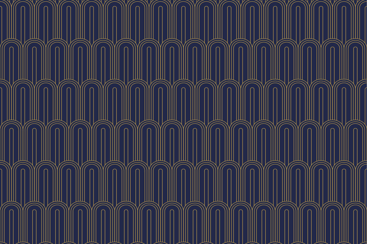 Tischset modern mit eleganten bogenlinien - TenStickers