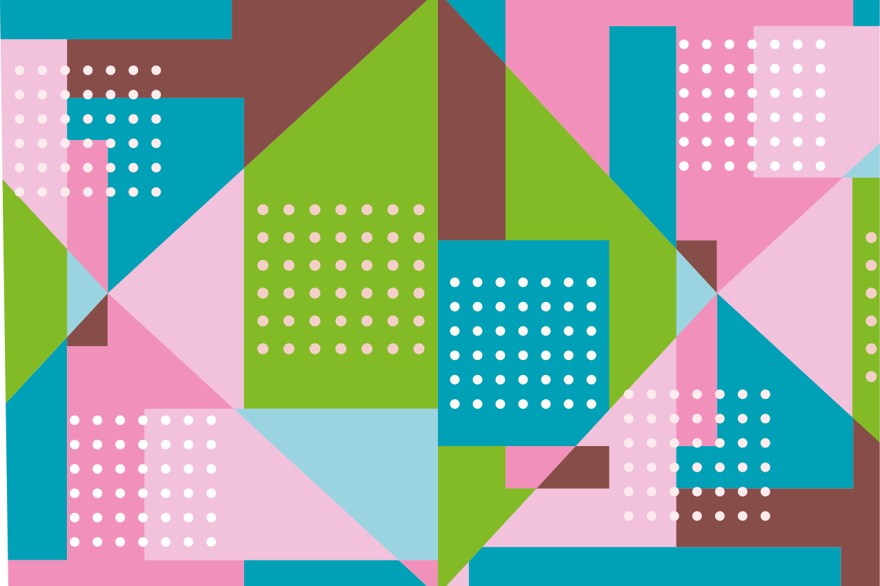 Tischset modern mit lebendiger geometrischer idee - TenStickers