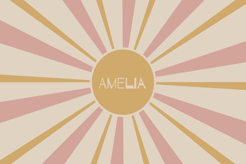 Tischset Kinder "boho" bunte sonne - TenStickers