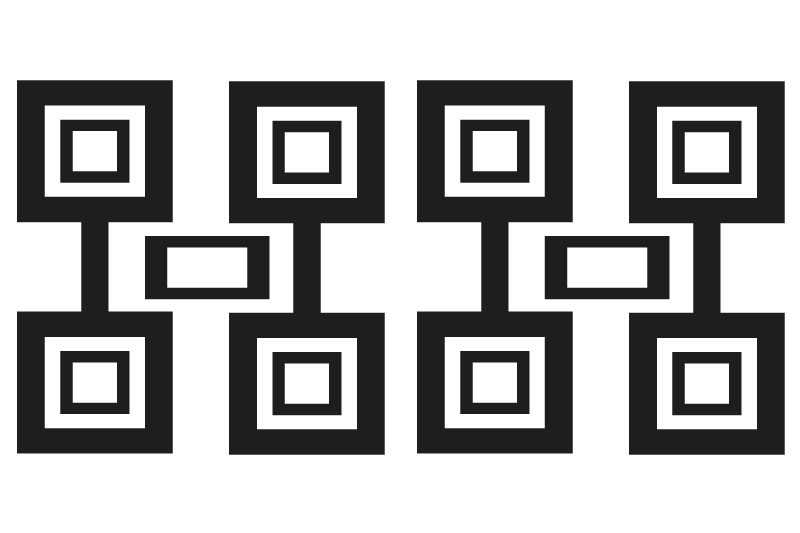 Tischset modern modernes kariertes motiv - TenStickers