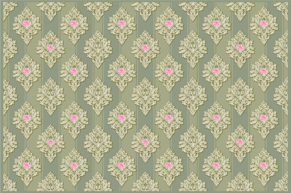 Tischset elegant mit floralen motiven grace - TenStickers