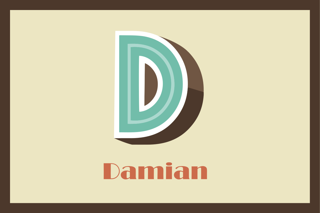 Tischset mit Namen 3d Buchstabe - TenStickers