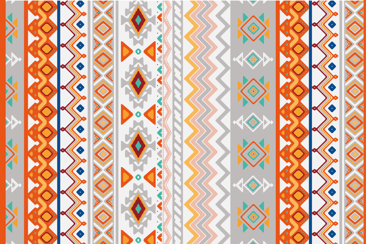 Tischset Textur Bohemian Muster - TenStickers