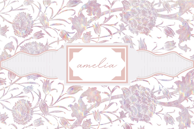 Tischset mit Namen Distel - TenStickers