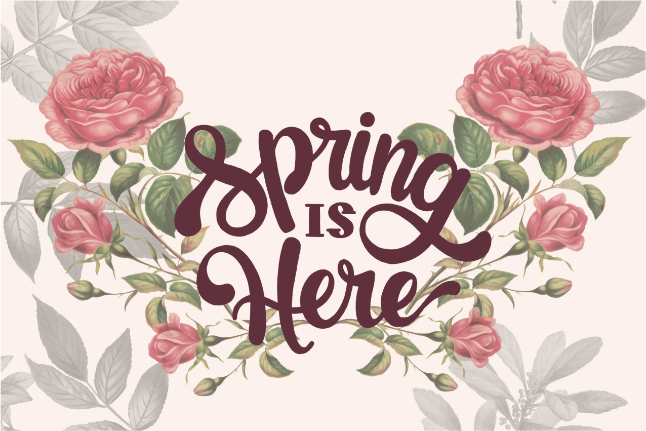 Platzset Esstisch Spring is here  - TenStickers