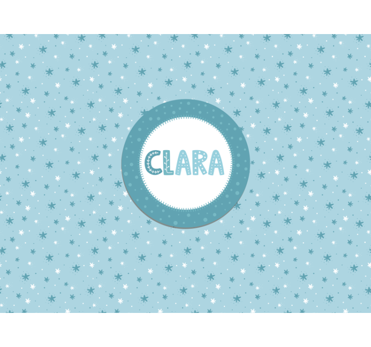 Personalisierte Fototapete Babyzimmer Sternenmuster - TenStickers