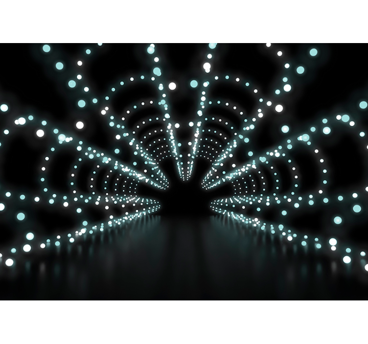 3d tapete abstrakter lichtausbruch - TenStickers