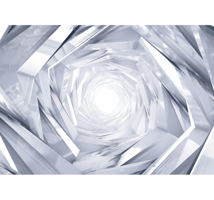 Schlafzimmer Tapete 3D gläserner Tunnel - TenStickers