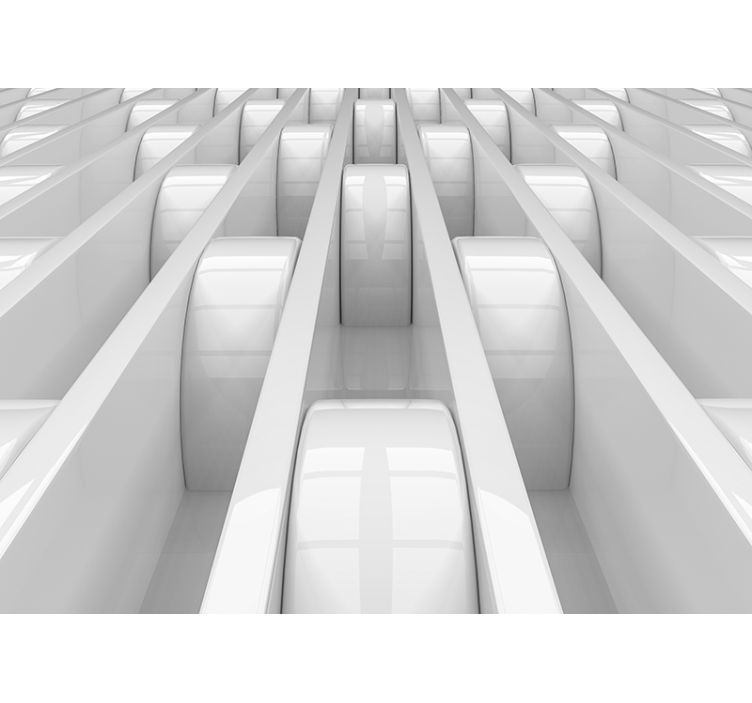 Fototapete 3D 3d-design geometrischer formen - TenStickers