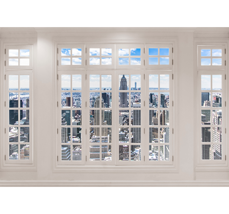 Wohnzimmer Fototapete Städte New York City Skyline - TenStickers