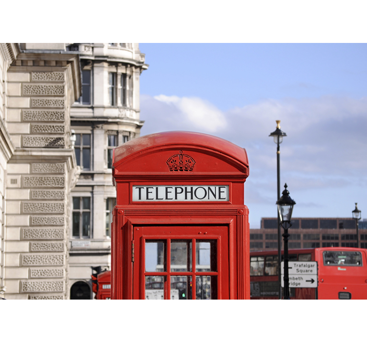 Fototapete Städte londoner Telefonzelle - TenStickers
