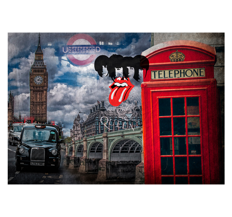 Collage von London Fototapete Städte - TenStickers