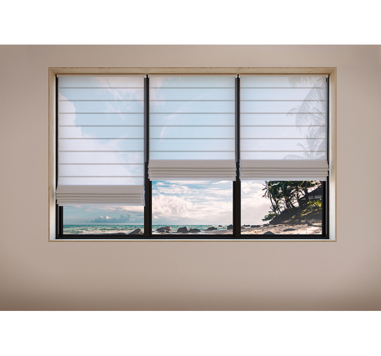 3D Effekt Strand Wandtapete - TenStickers