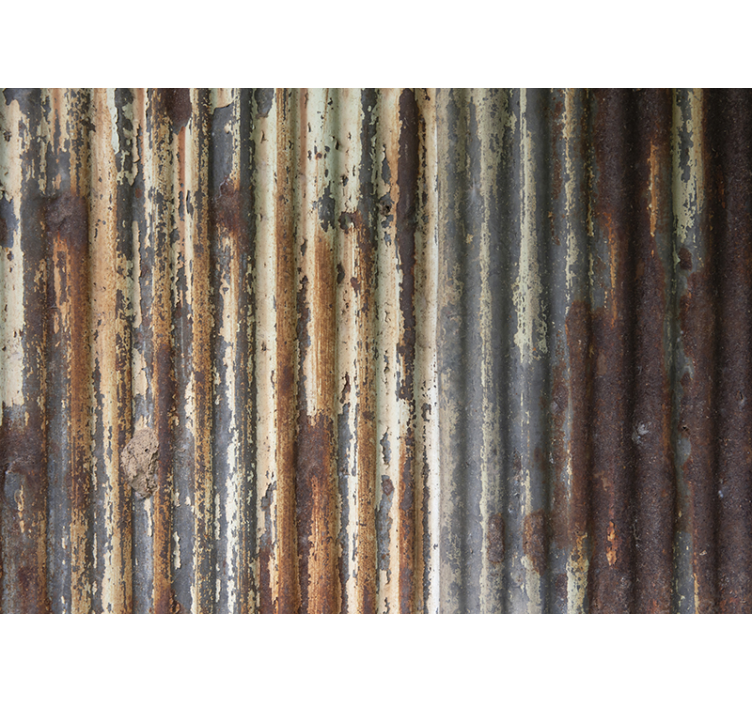 Fototapete Muster rustikale eleganz aus metall - TenStickers