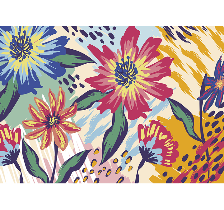 Van Gogh Blumen klassische Kunst Fototapete - TenStickers