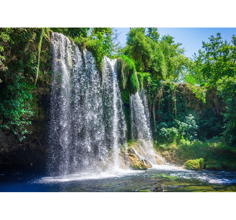 Wasserfall Fototapete idyllische Natur - TenStickers