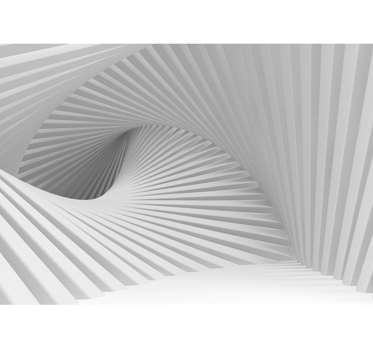 3D Tapete abstraktes Wellen Design - TenStickers