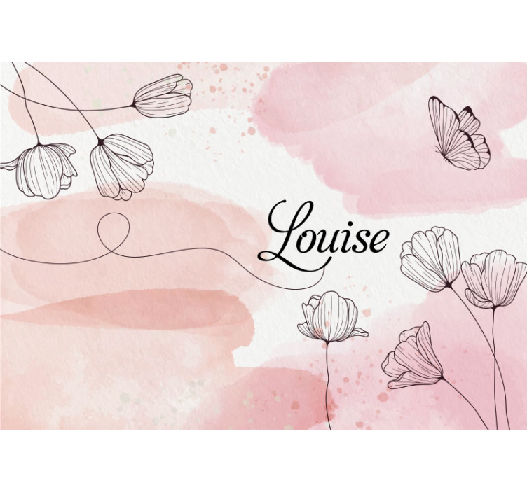 Fototapete Kinderzimmer florales Design - TenStickers