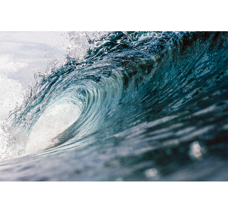 Fototapete Badezimmer große Welle - TenStickers