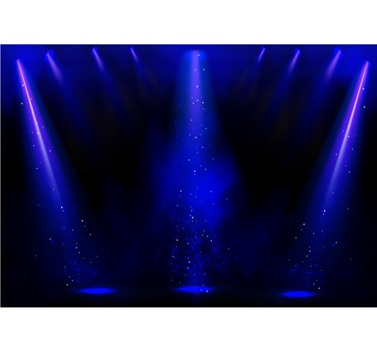 Fototapete abstrakt mit lichteffekten und partikeln - TenStickers