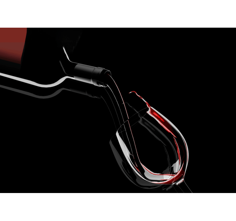 Fototapete Musik eleganz beim weingießen - TenStickers