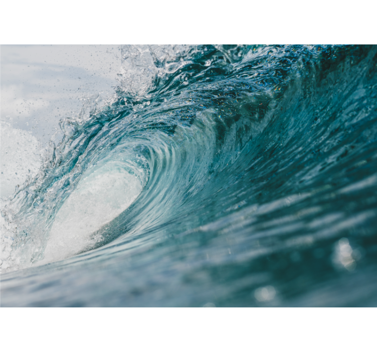 Fototapete Meer dynamische meereswelle - TenStickers