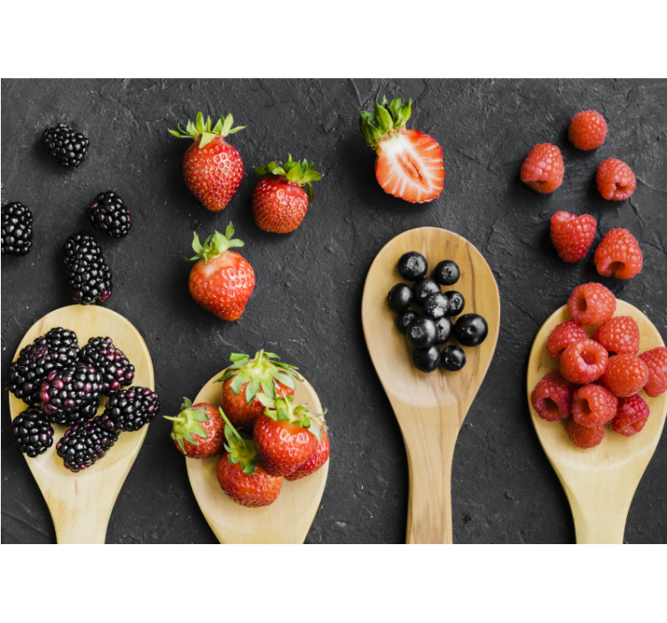 Fototapete blumen berry kollektion präsentation - TenStickers