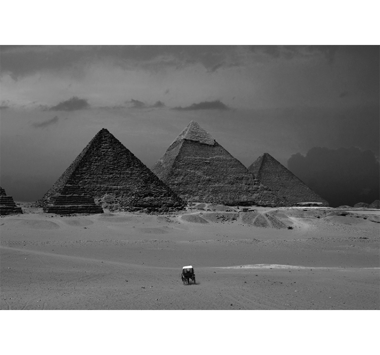 Fototapete Wüste Hallenpyramiden von Ägypten - TenStickers