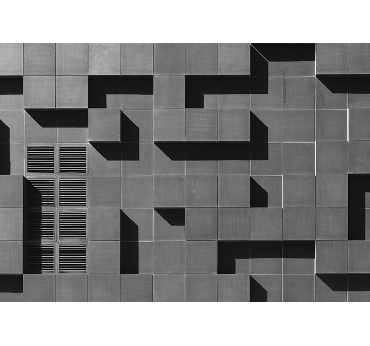 Fototapete Muster geometrisches schattenspiel - TenStickers