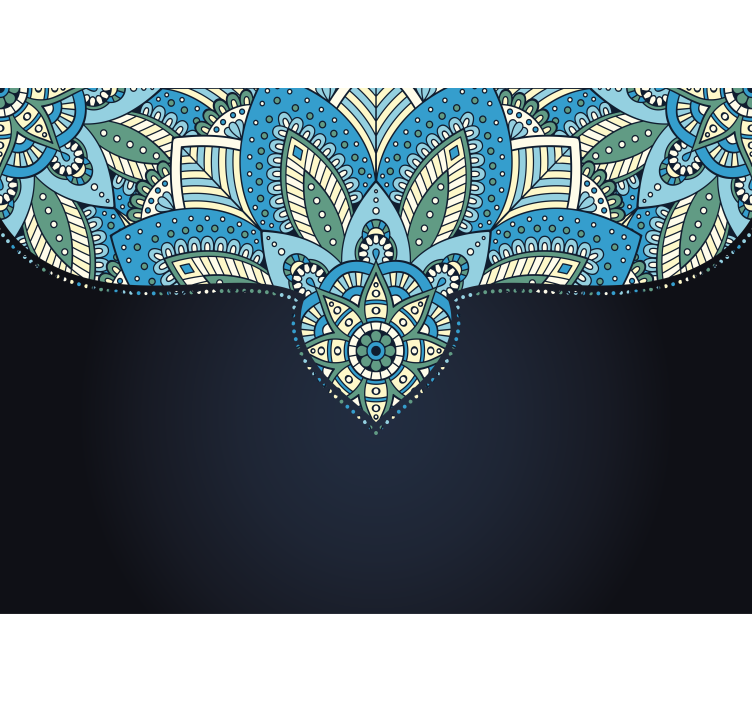 Fototapete Mandala kompliziertes blattmuster - TenStickers