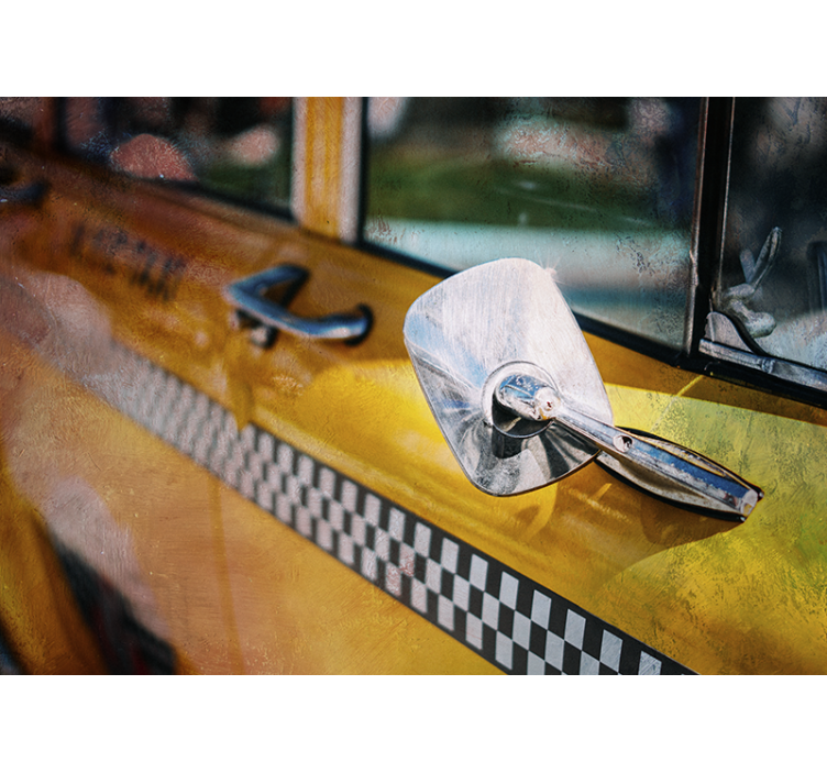 Fototapete new york mit ikonischem gelben taxi - TenStickers