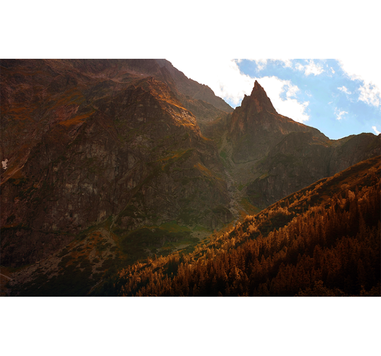 Fototapete landschaft grandiose berggipfel - TenStickers